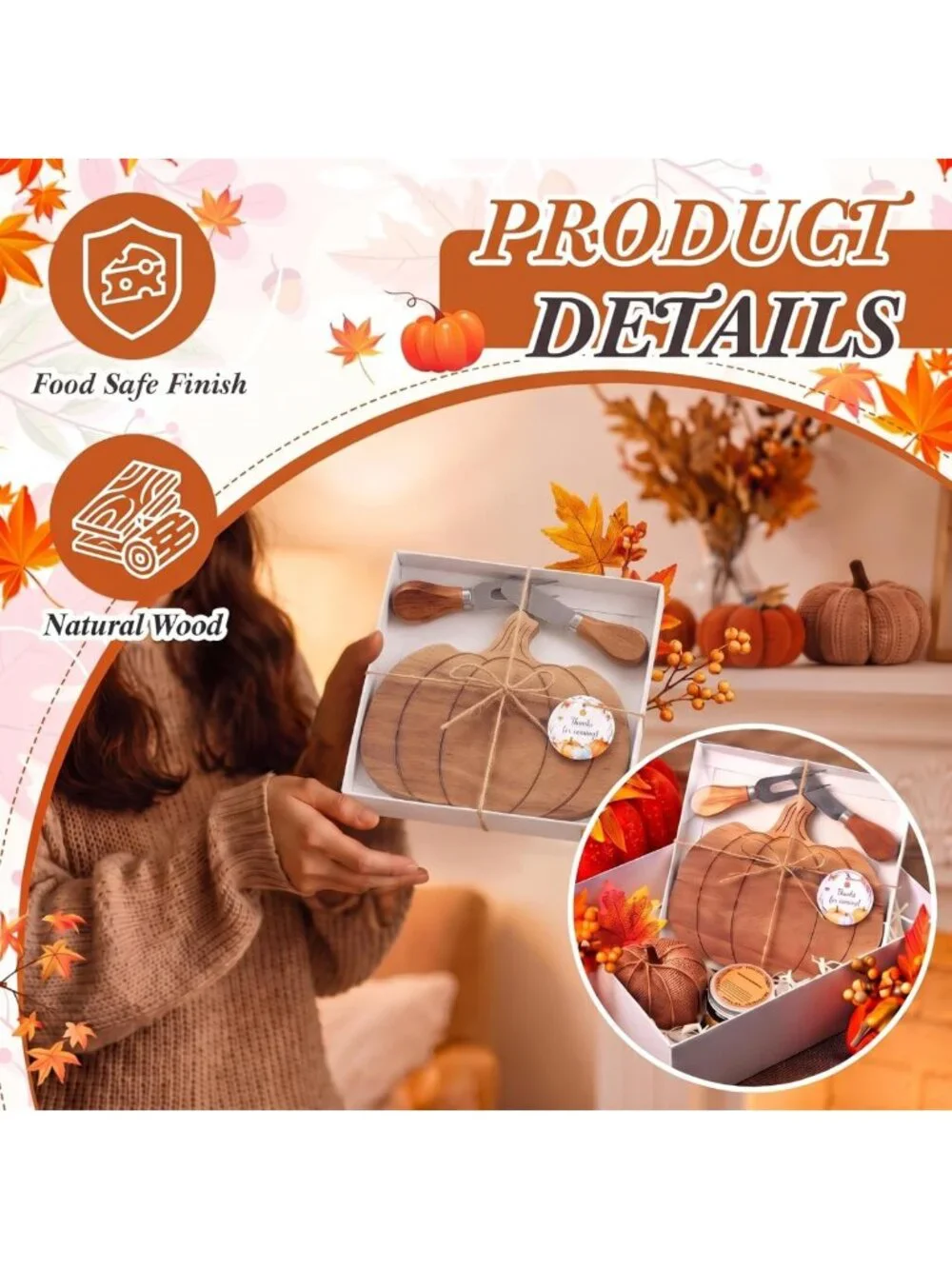 24 Fall Pumpkin Charcuterie Boards - Mini Cheese Board Gift Sets for